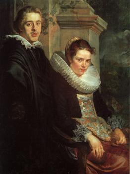 Jacob Jordaens : Portrait of a Young Married Couple